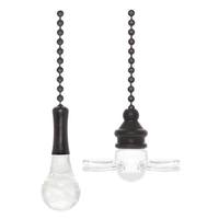 Westinghouse 12" Oil Rubbed Bronze Beaded Chain with Bulb and Fan Handles