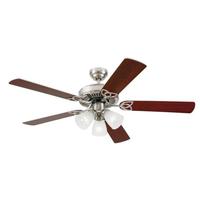 Westinghouse 52" Vintage Brushed Nickel Reversible Five-Blade Indoor Ceiling Fan