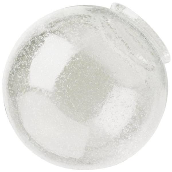 3.25" Fitter Handblown Clear Seeded Globe