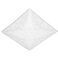 Westinghouse 12" White Diffuser with Clear Floral Design 