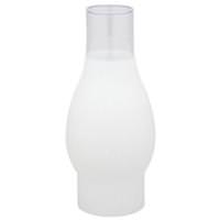 Westinghouse 3" Fitter Handblown 8.5" Frosted Chimney with Clear Band