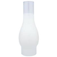 Westinghouse 3" Fitter Handblown 10" Frosted Chimney with Clear Band