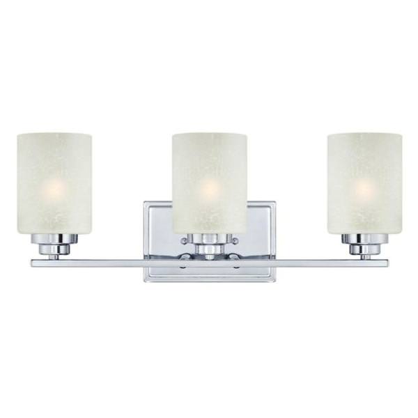 3 Light Indoor Chrome Wall Fixture