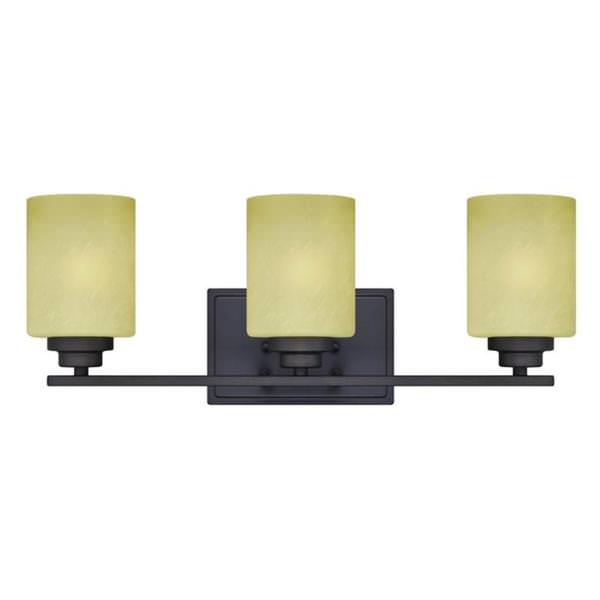 3 Light Indoor Oil Rubbed Bronze Wall Fixture