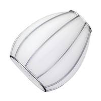 Westinghouse 2.25" Fitter White and Chrome Glass Shade