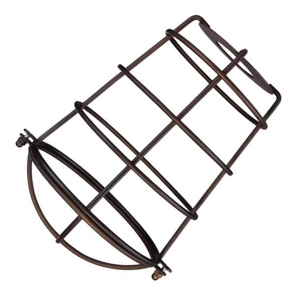 2.25" Fitter Oil Rubbed Bronze Industrial Cage Closed Bottom
