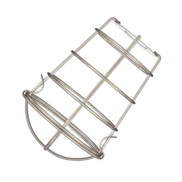2.25" Fitter Brushed Nickel Cage Shade with Latched Bottom