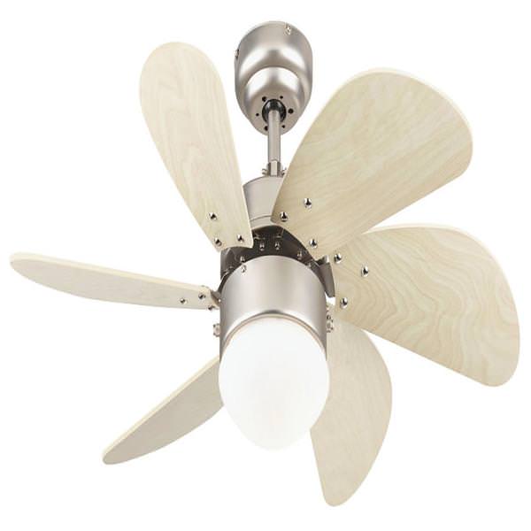 1 Light 30" Brushed Aluminum Ceiling Fan