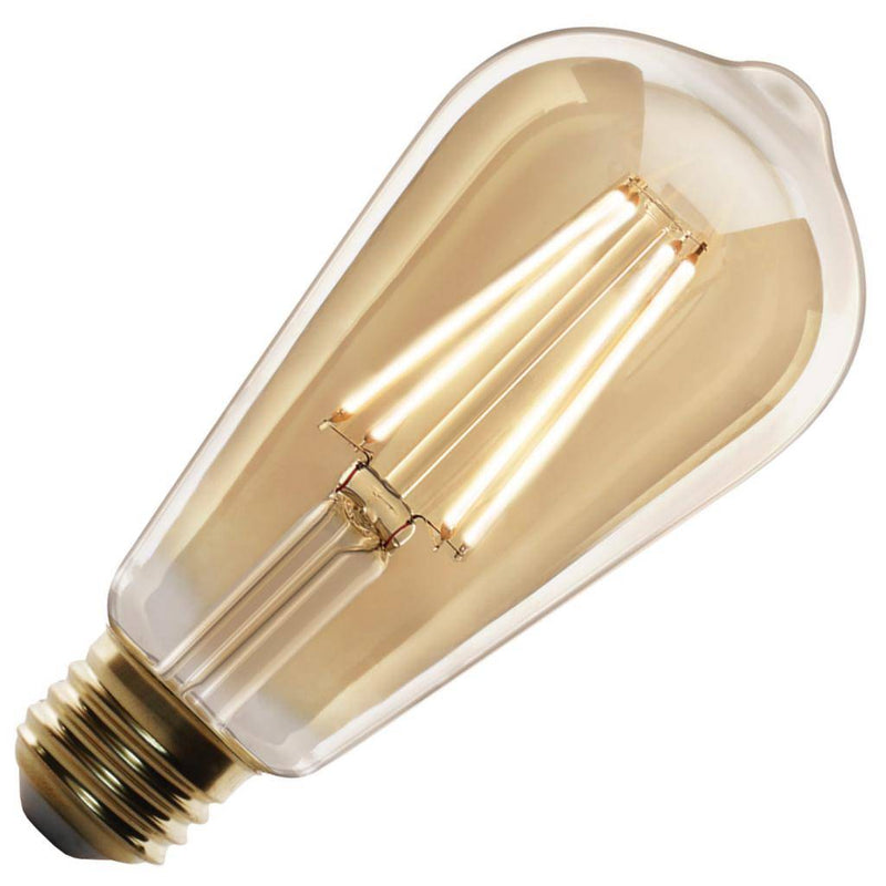 5.5 watt 120 volt ST19 Medium Screw Base 2100K Amber Dimmable 1