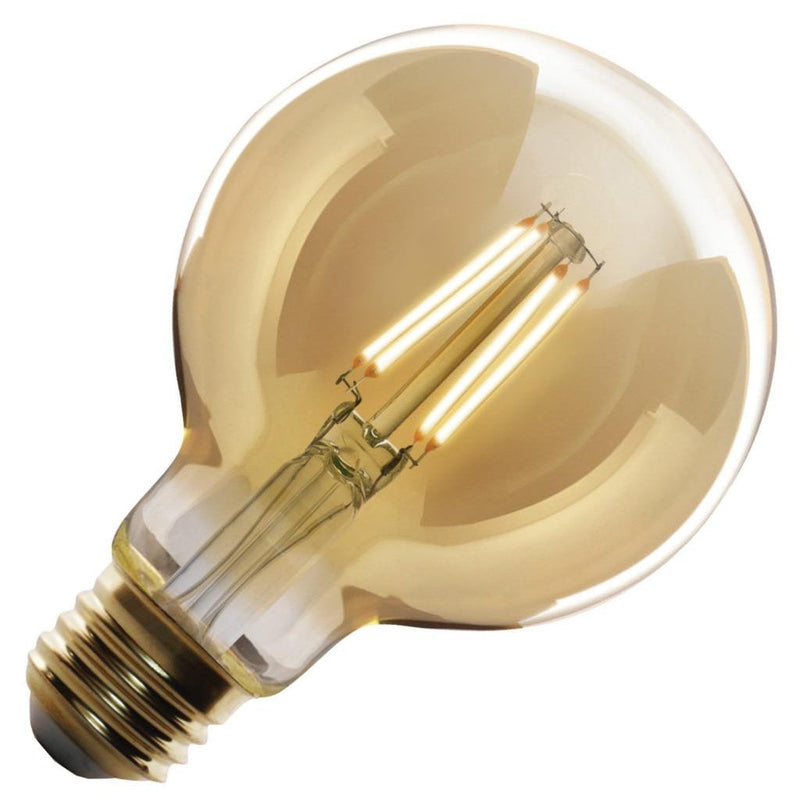 5 watt 120 volt G25 Medium Screw Base 2100K Warm White Dimmable LED 1