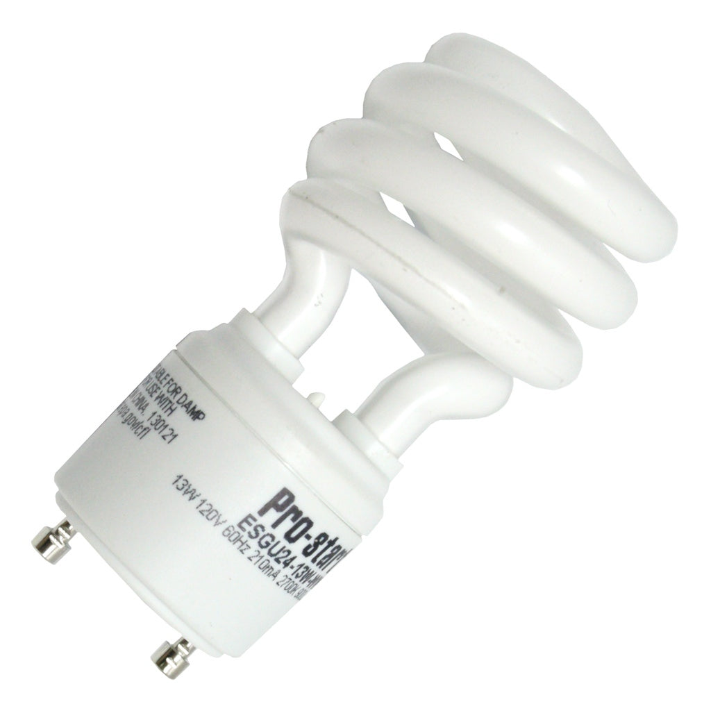 13 watt 120 volt T3 Twist and Lock Base 2700K Warm White CFL 1