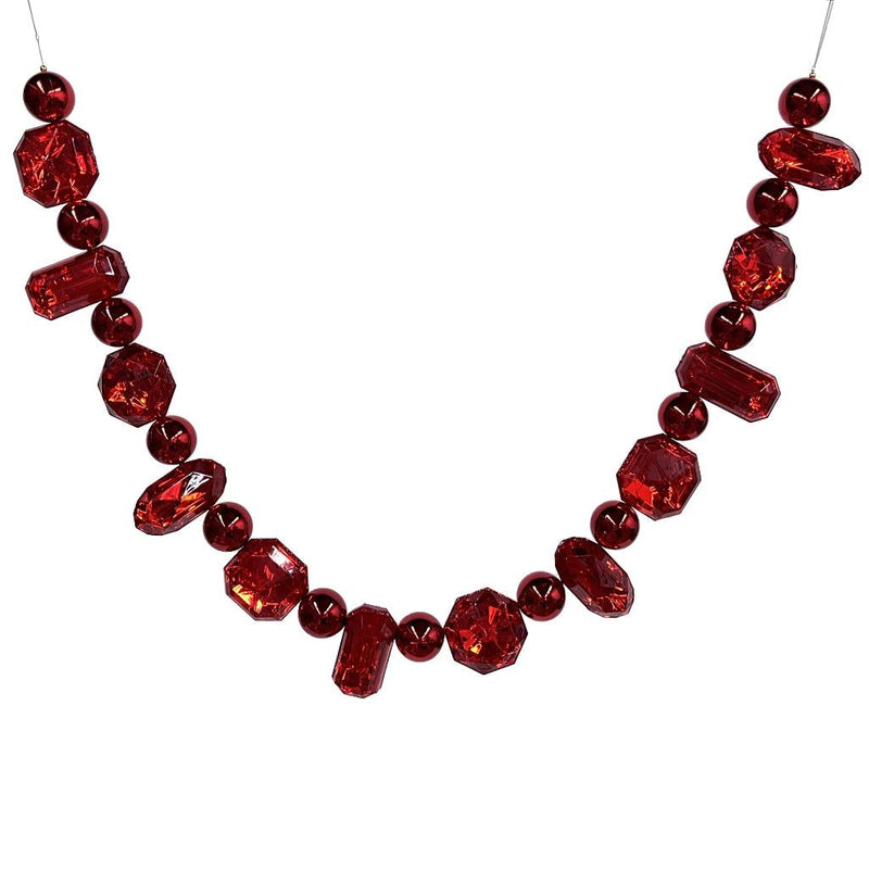 6' Red Jewel Garland 1