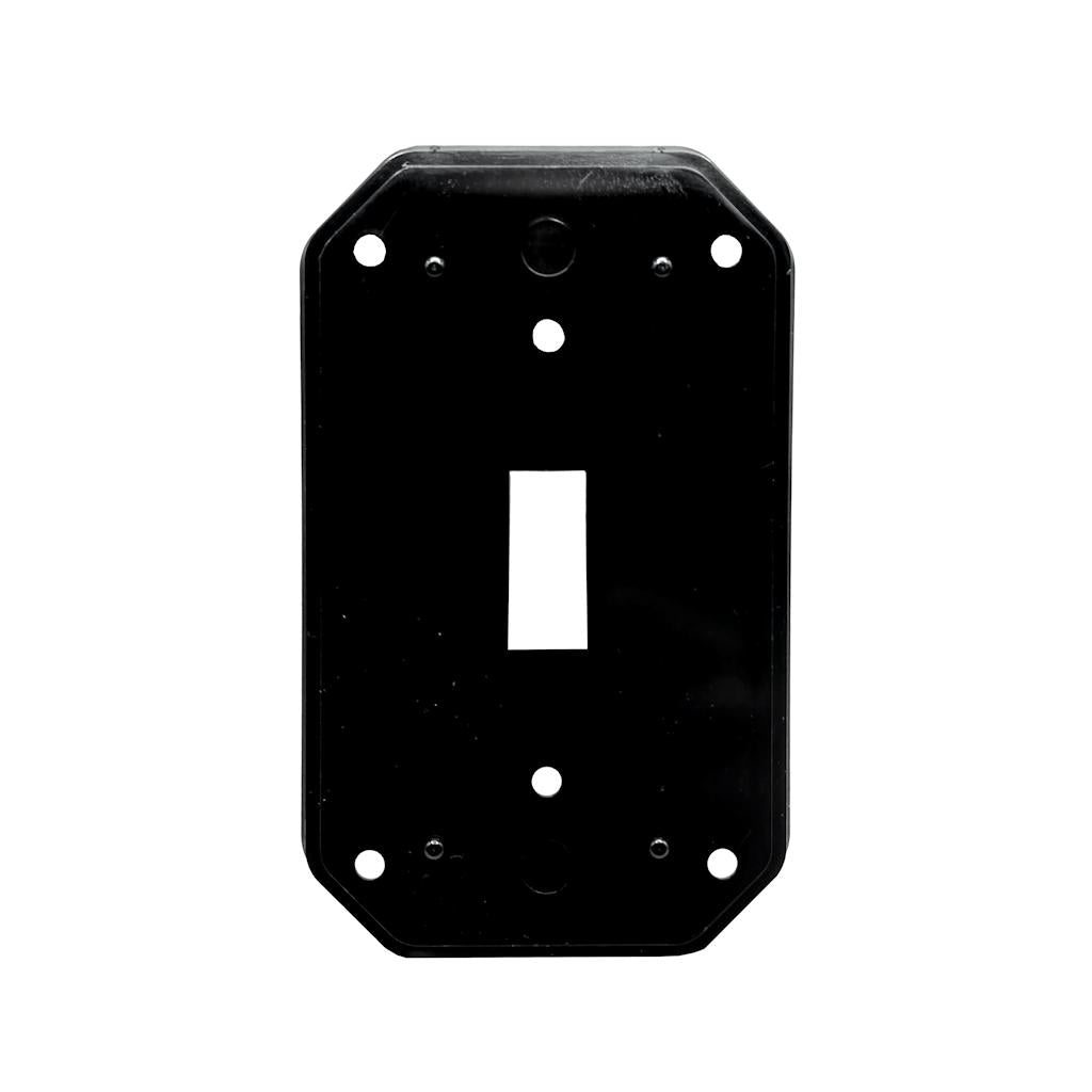 Intermatic 1-Gang Single Switch Black Wall Plate