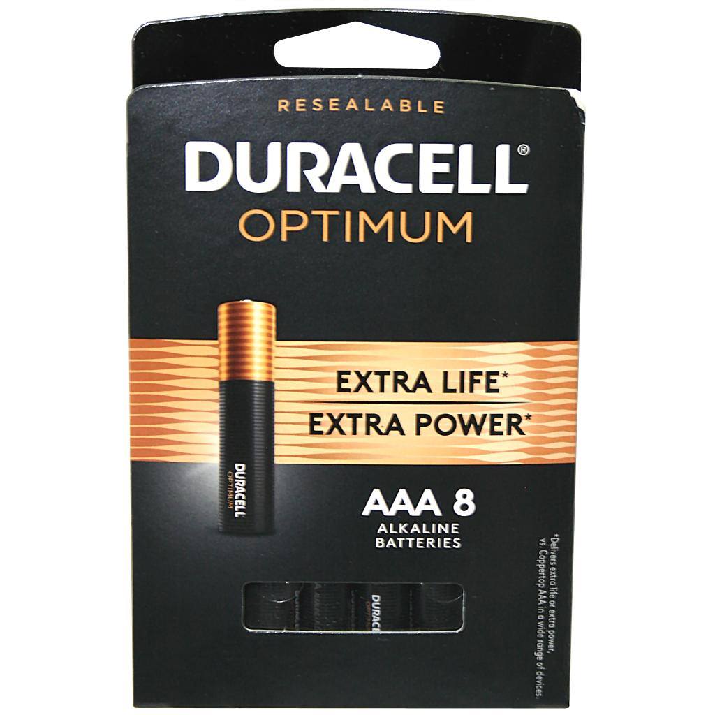 Duracell AAA Optimum Extra Life Battery (8 pack)