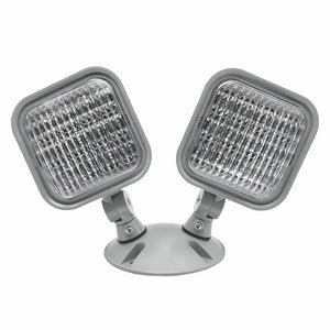 2 Head 1.5 watt Multi-volt Thermoplastic Weatherproof Outdoor LED Emergency Light
