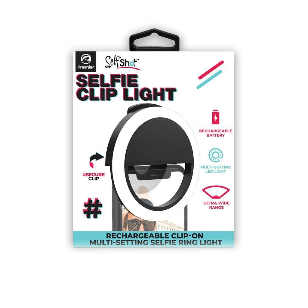 Rechargeable Wide Range LED Selfie Clip Light