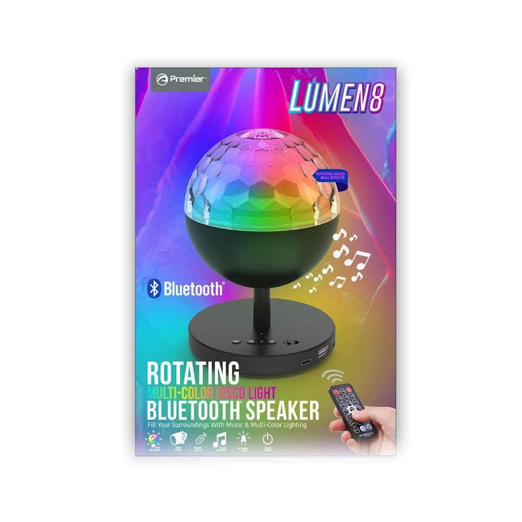 Rotating Multi-Color Remote Control Bluetooth LED Disco Light Speaker