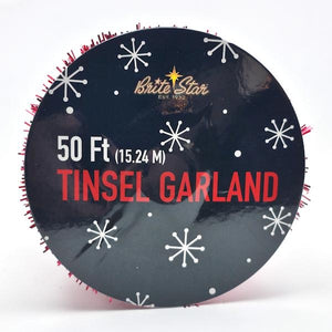 50' Red Silky Tinsel String - Image 3
