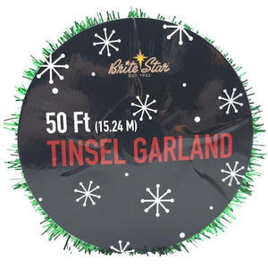 50' Green Silky Tinsel String - Image 3