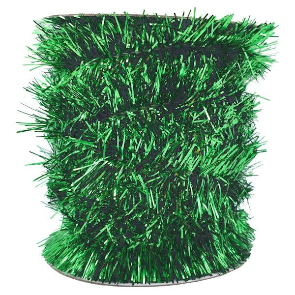 50' Green Silky Tinsel String - Image 2