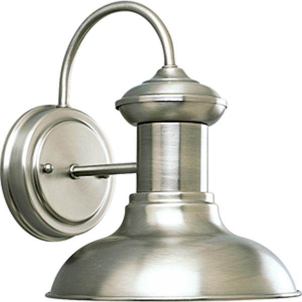 Progress Lighting 1 Light Antique Nickel Brookside Collection Small Wall Light Fixture