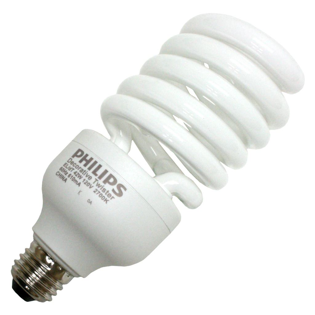 Philips 42 watt 120 volt EL/DT Medium Screw Base 2700K Warm White CFL