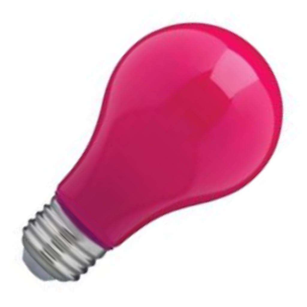 Satco 8 watt 120 volt A19 Medium Screw Dimmable Ceramic Pink LED