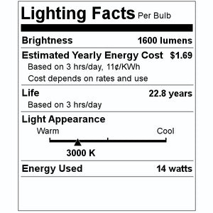 14 watt 120 volt A19 Medium Screw Base 3000K Natural White LED Light Bulb (4 Pack) - Image 6