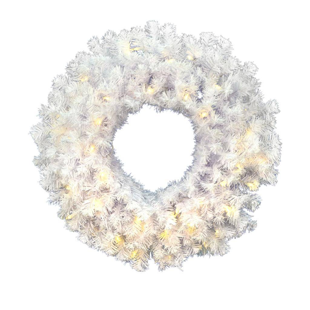Vickerman 30" Artificial Crystal White 50 Warm White Italian LED Lights