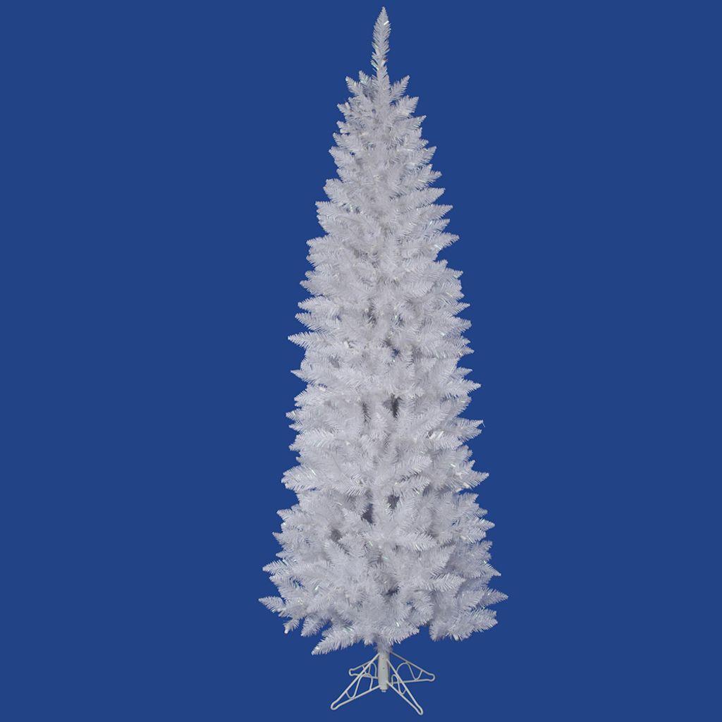 Vickerman 7.5' x 34" Sparkle White Spruce Pencil