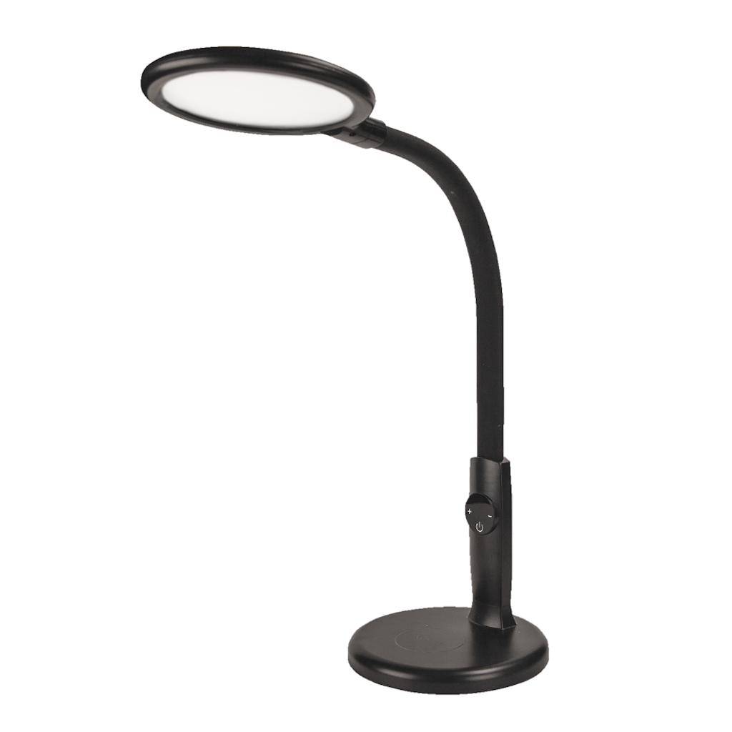 TCP 18 watt 120 volt Black 4000K Adjustable Neck Wireless Charger LED Desk Lamp