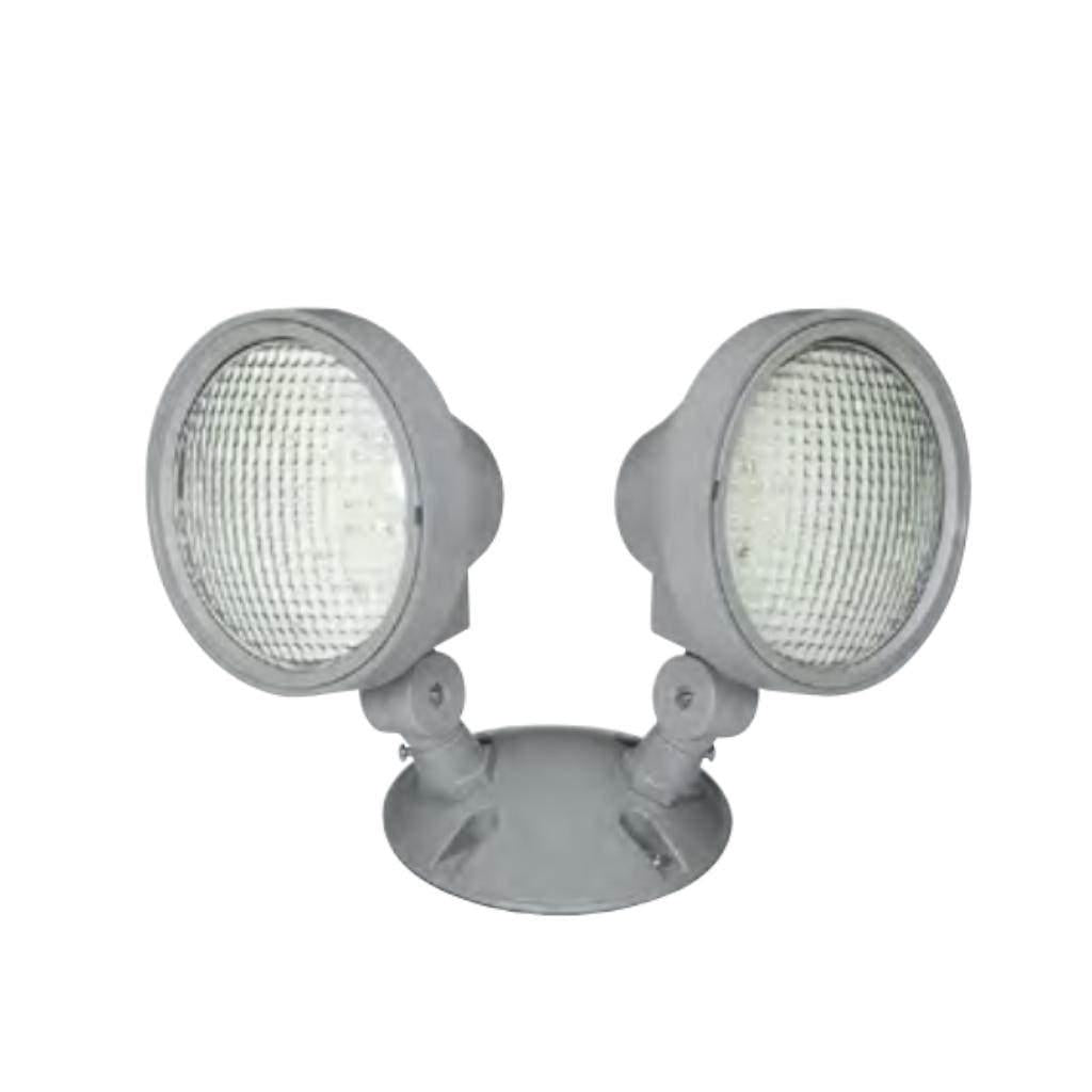 2/1 watt Selectable volt Gray Outdoor LED Emergency Light