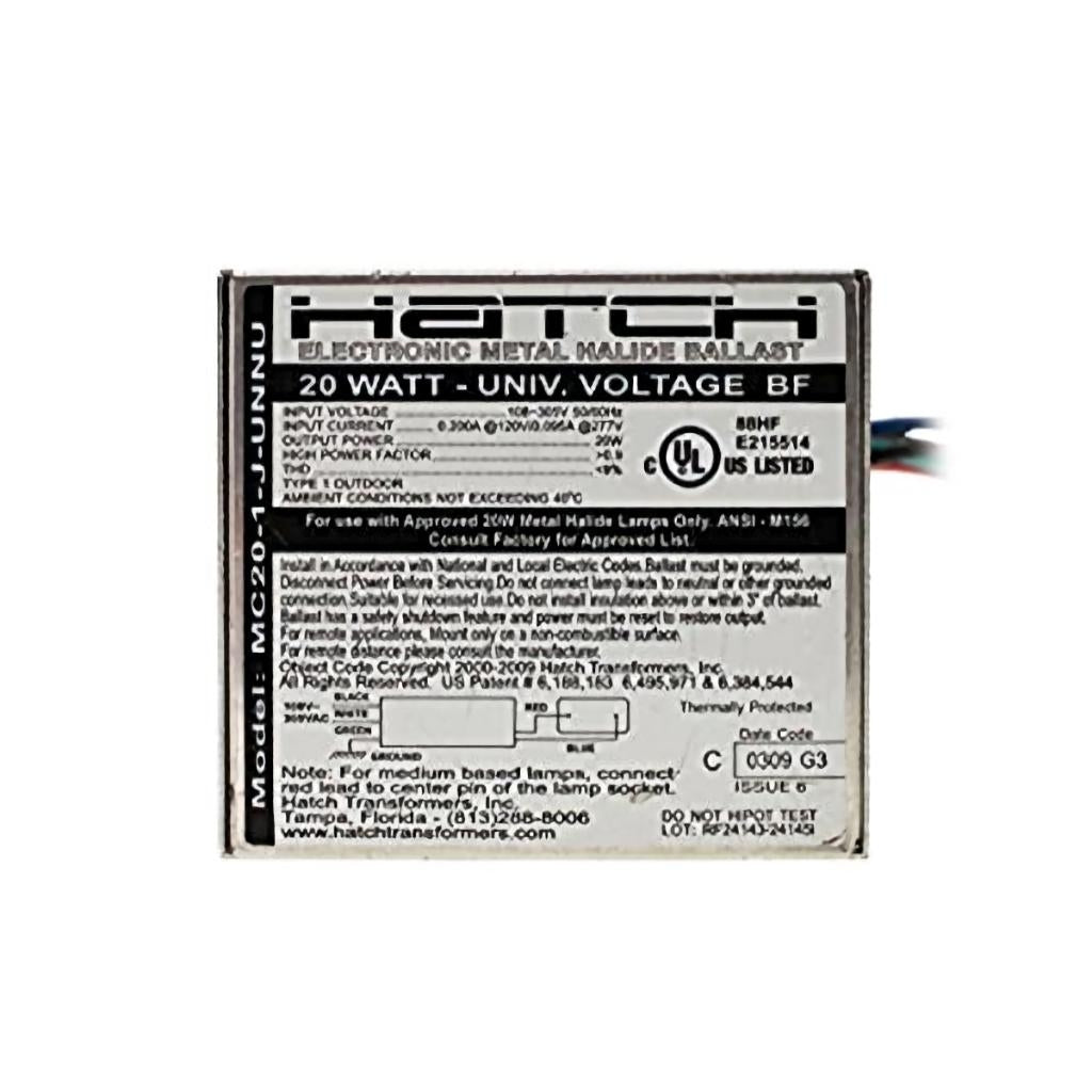 Hatch 1 Lamp 20 watt 120-277 volt Electronic HID Ballast