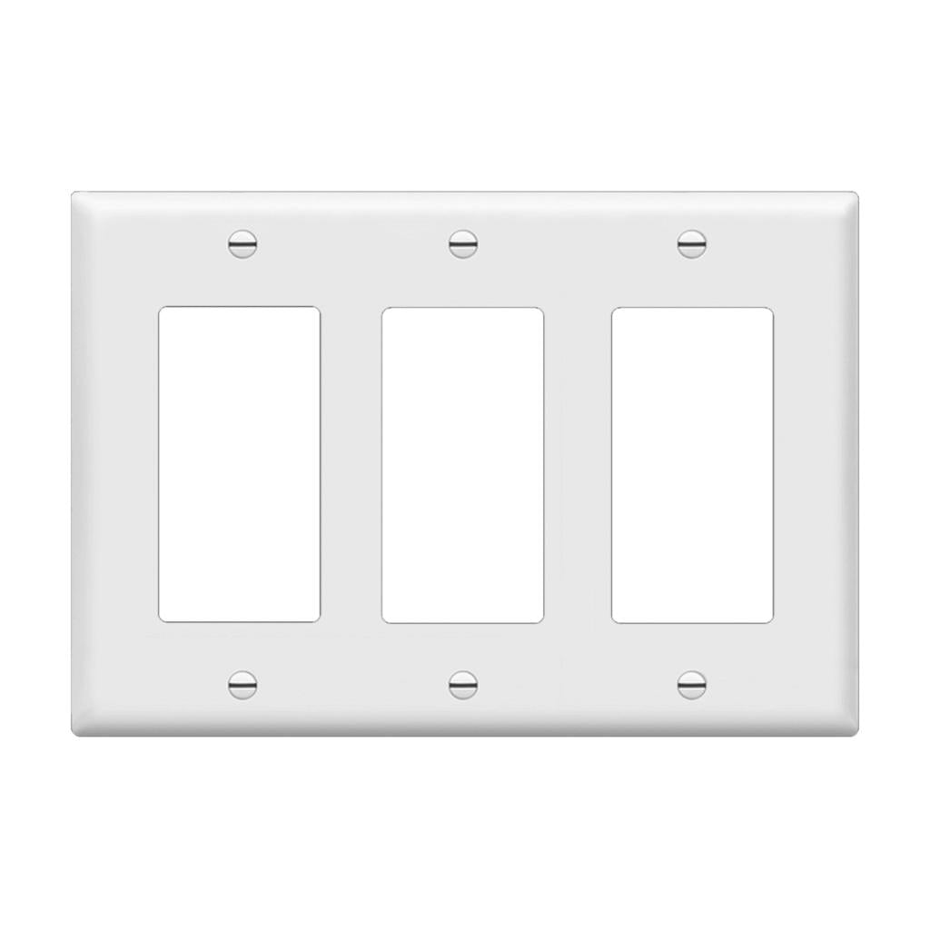 Enerlites Decorator 3-Gang Wallplate