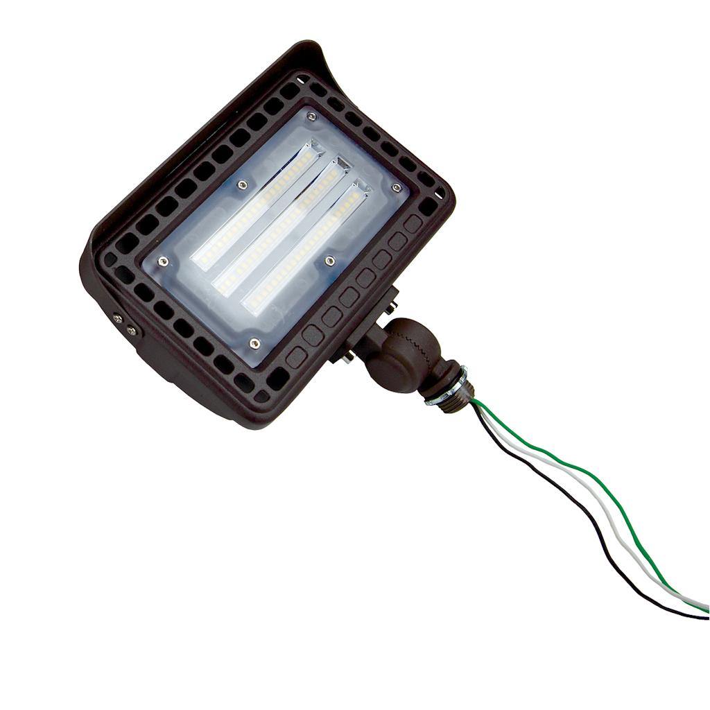 TCP 25 watt 120/277 volt 4000K Cool White Bronze LED Flood Light