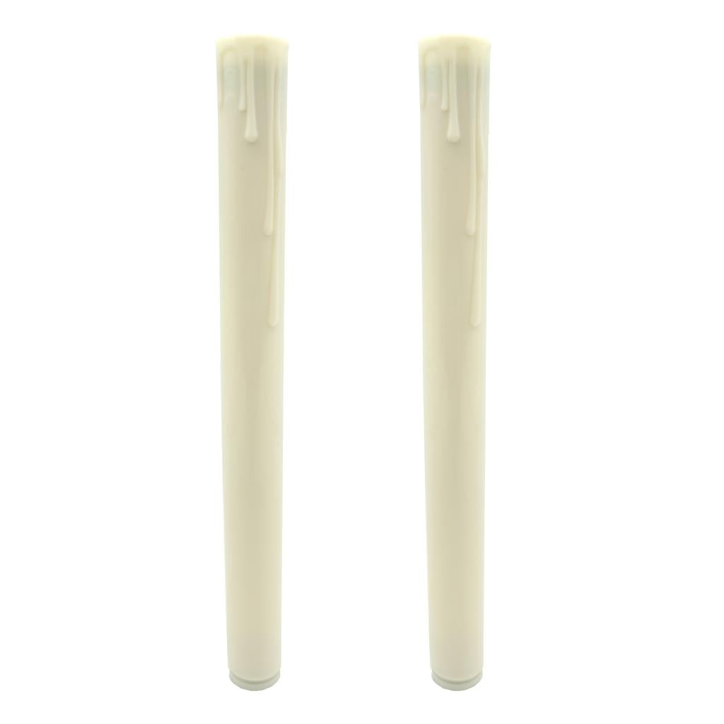 8.6" Rechargeable Ivory USB-C Electric Replacement Tube (2 Pack)