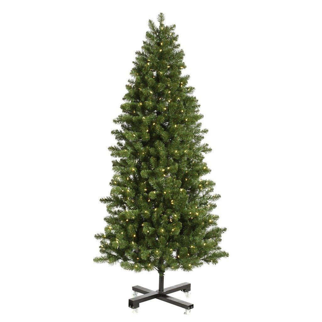 Vickerman 7.5' x 45" Artificial Slim Grand Teton 650 Warm White LED Lights