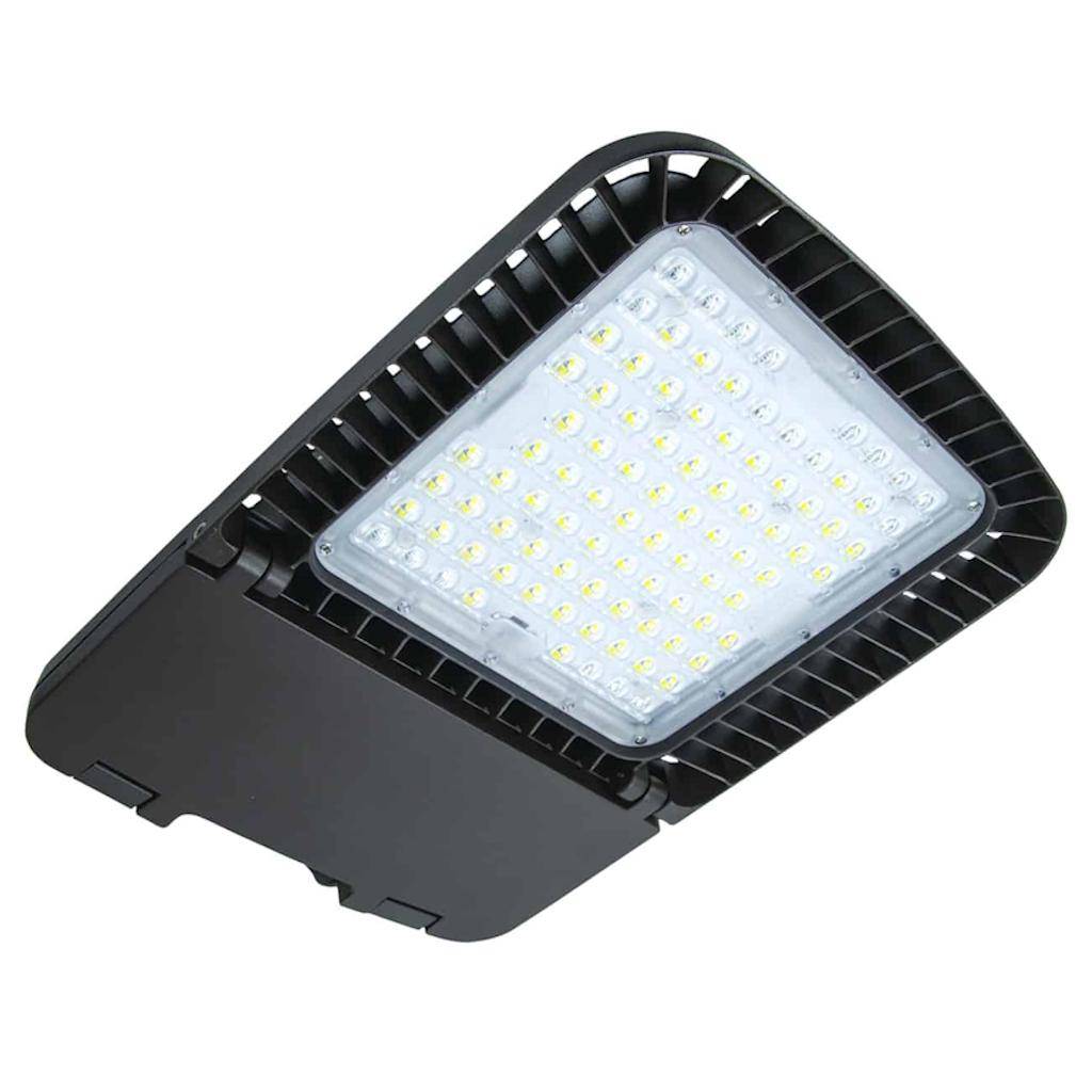TCP 100 watt 120/277 volt 4000K Cool White Type 5 Bronze Dimmable LED Area Light