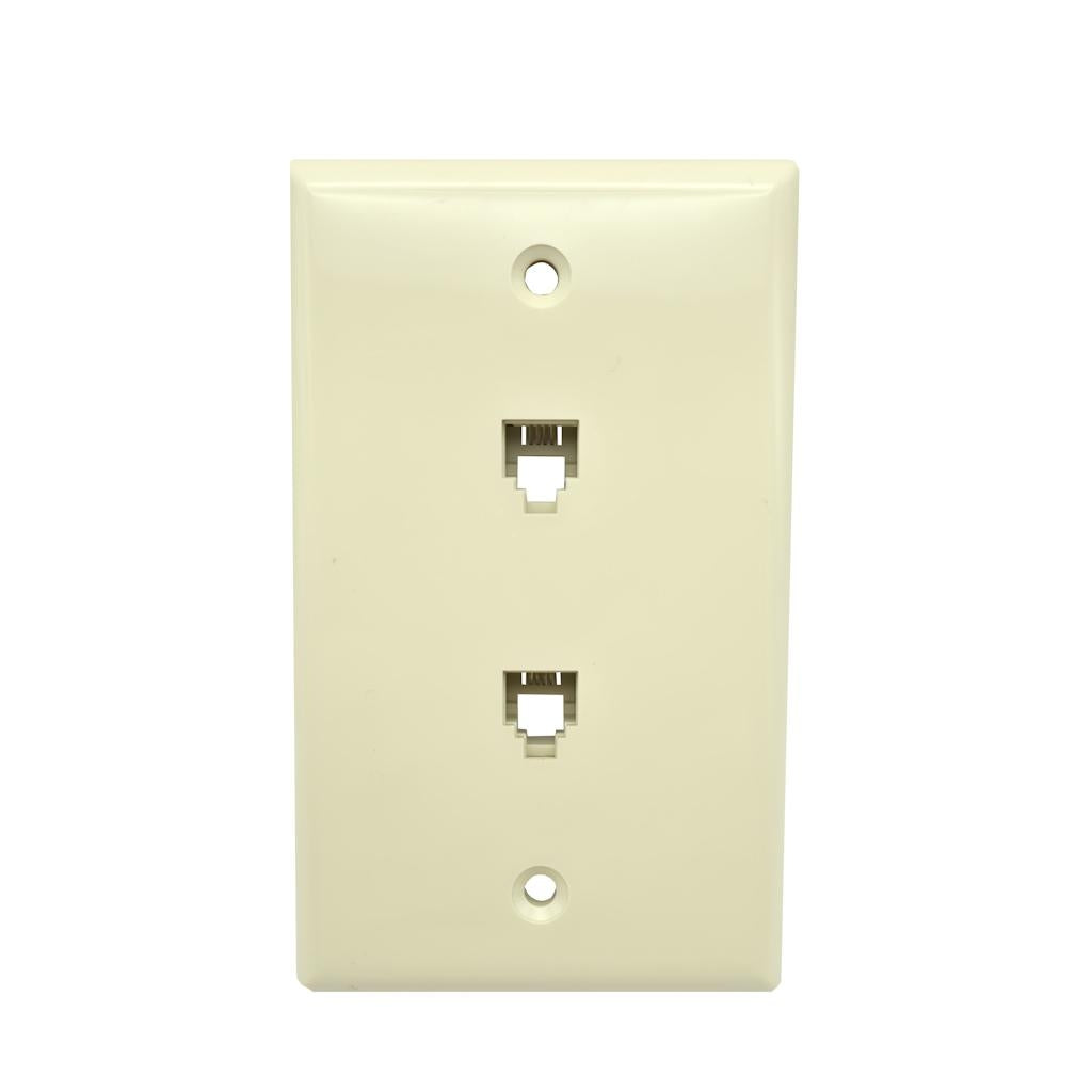 Leviton 1-Gang 4-Conductor Duplex Wall Plate