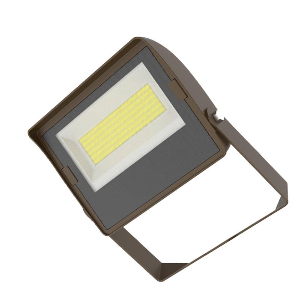 TCP 50/80/100 watt 120/277 volt CCT Selectable Yoke Mount LED Floods