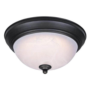 15" 25 watt 120 volt CCT Selectable Oil Rubbed Bronze Flush Mount LED Light Fixture