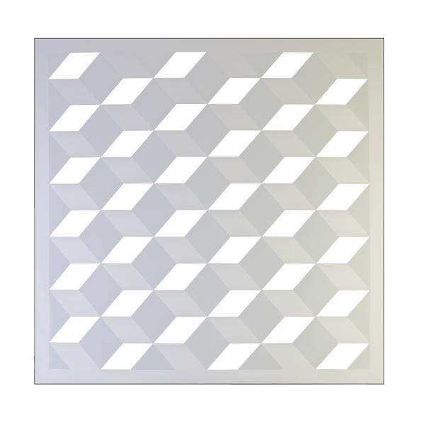 TCP 2' x 2' Checkerboard Accent Artistic Lens for Flat Panels