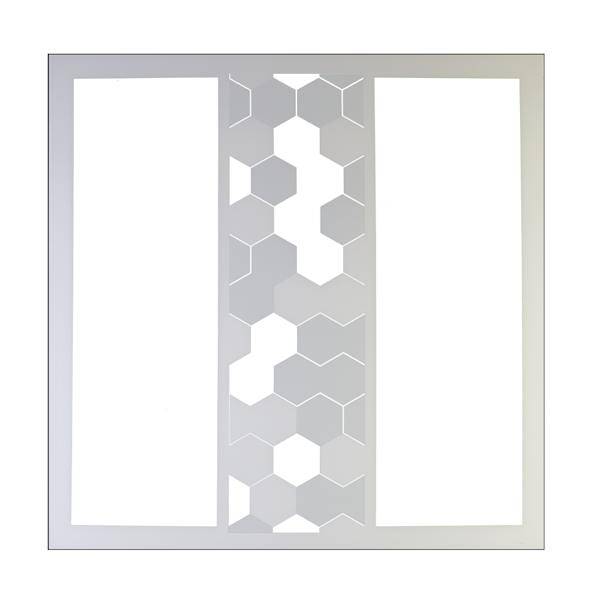 TCP 2' x 2' Honeycomb Accent Artistic Lens for Flat Panels