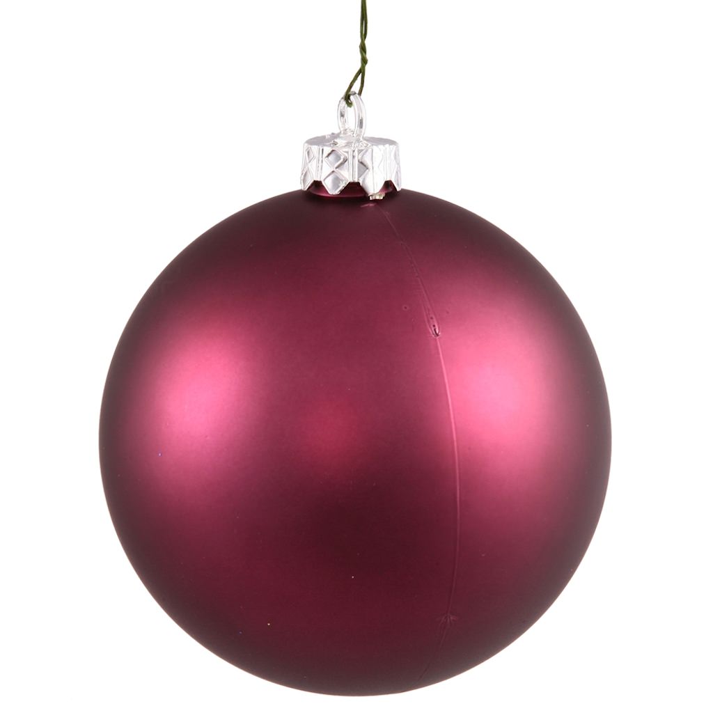 Vickerman 2.75" Plum Matte Ball Ornament (12 pack)