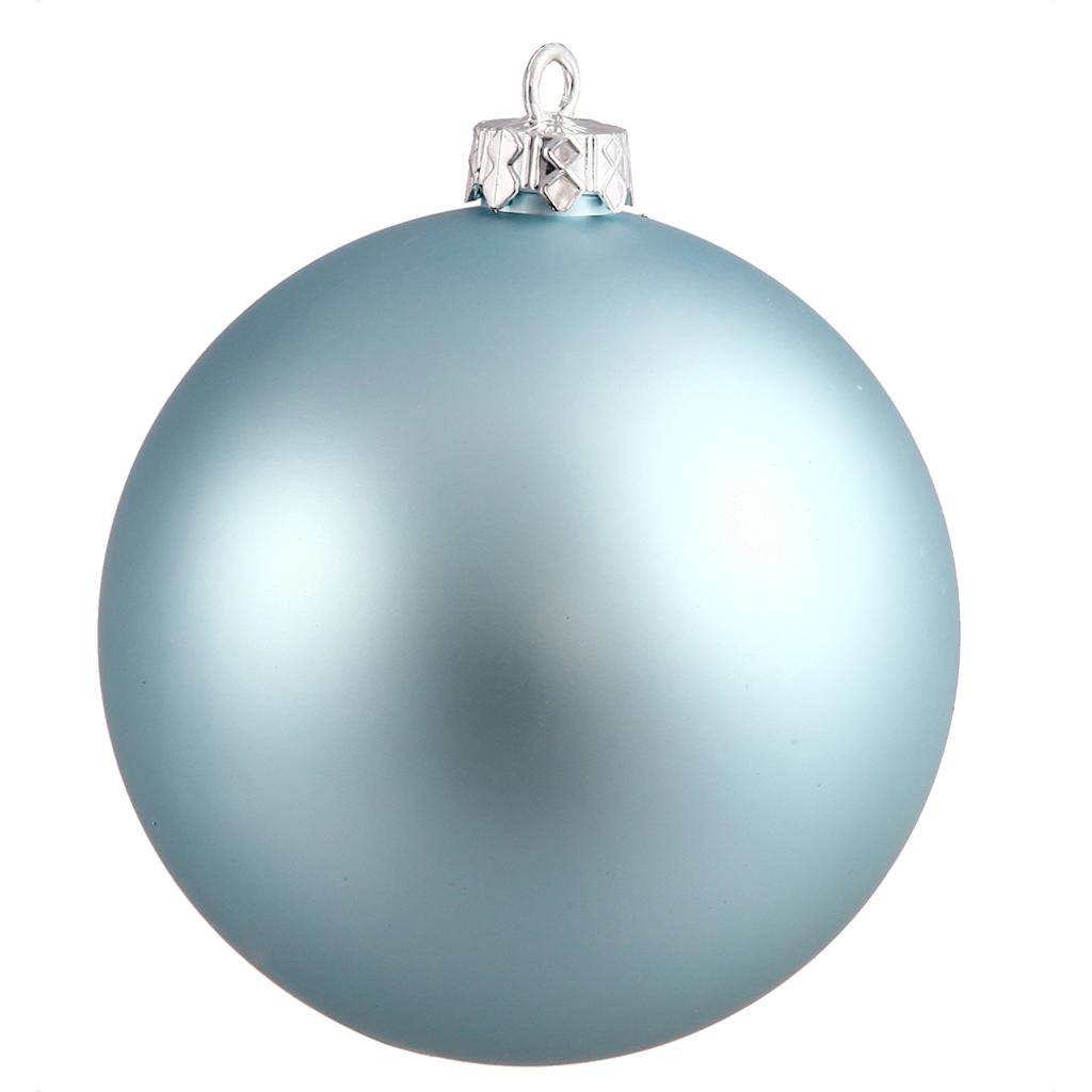 Vickerman 12" Baby Blue Matte Ball Ornaments
