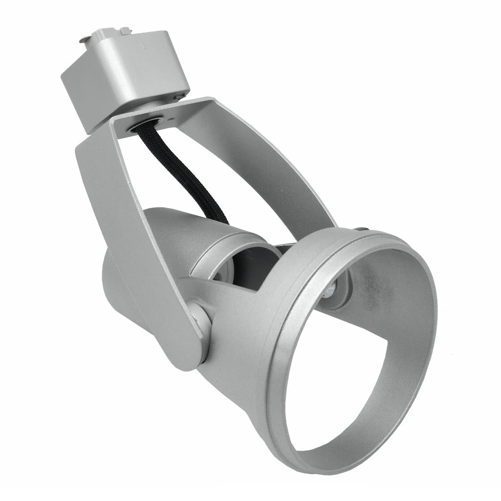 Juno 10 watt Twist and Lock Socket Silver Track Light Gimbal