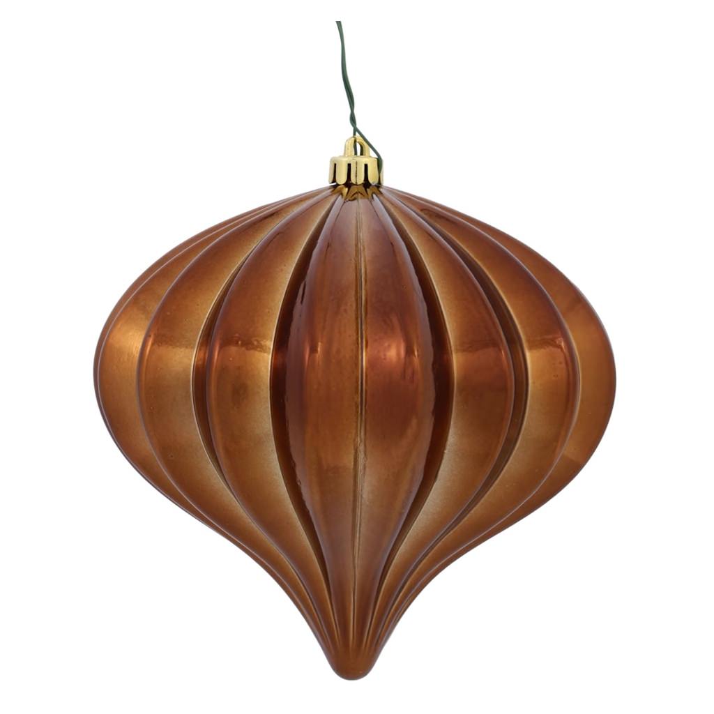 Vickerman 5.7" Copper Shiny Onion Ornament (3 pack)