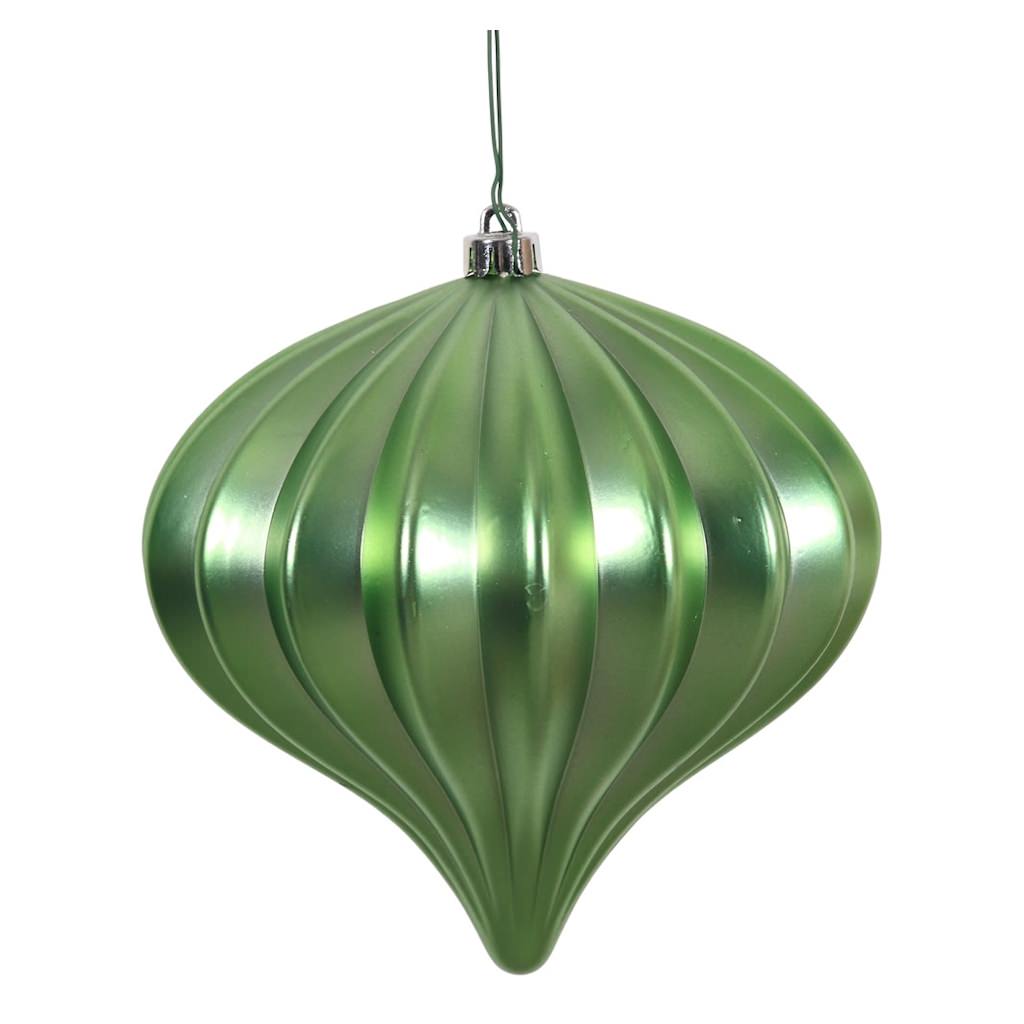 Vickerman 5.7" Celadon Matte Onion Ornament (3 pack)
