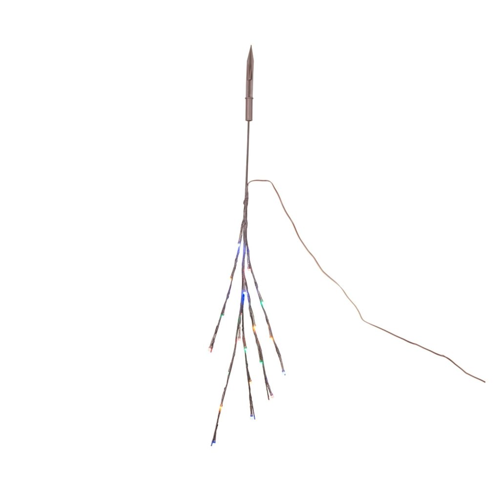 Vickerman 36" Artificial Multi-Color Twig Electric Wide Angle LED Lighted Branch (60 Multi-Color Lights)
