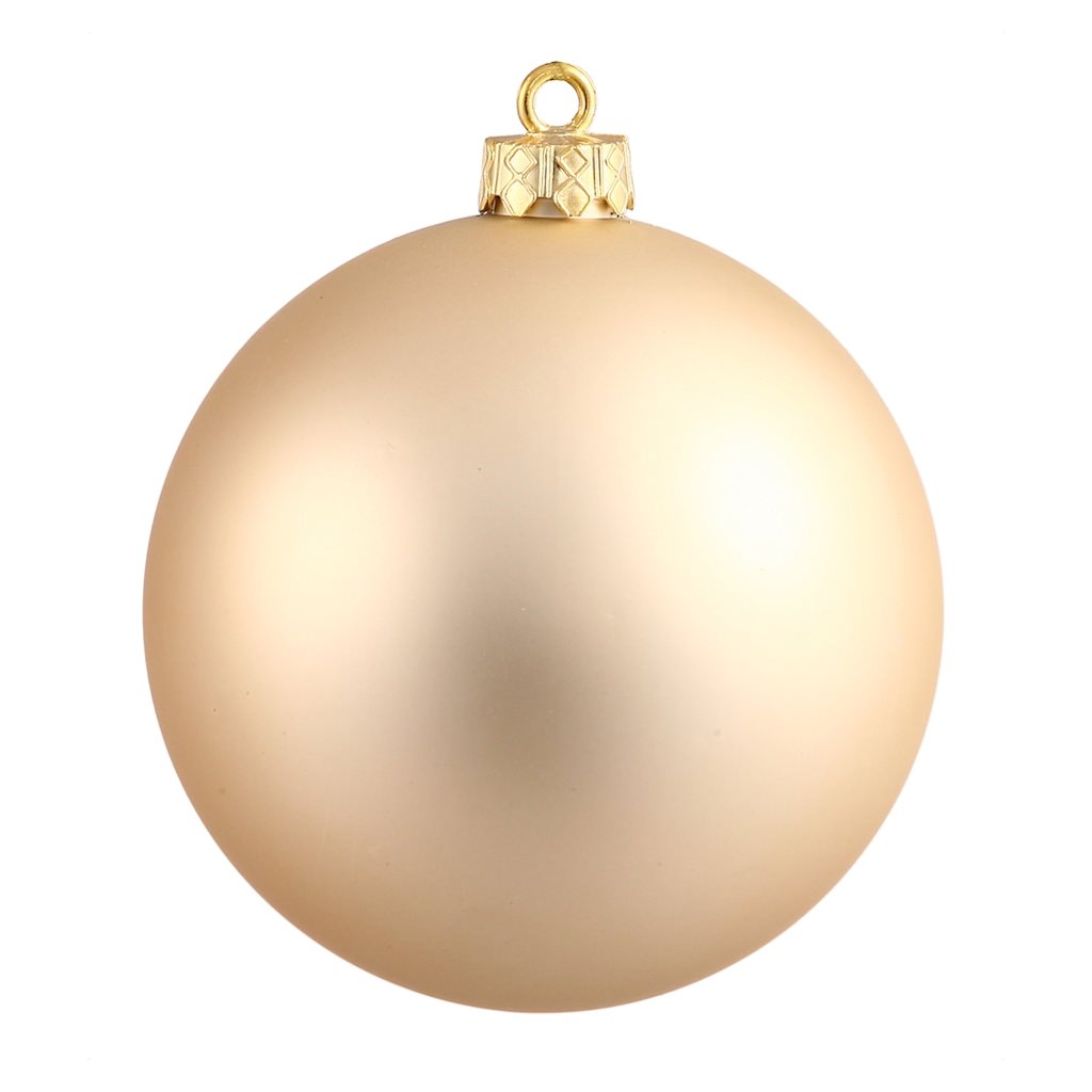 Vickerman 2.4" Champagne Matte Ball Ornament (24 pack)